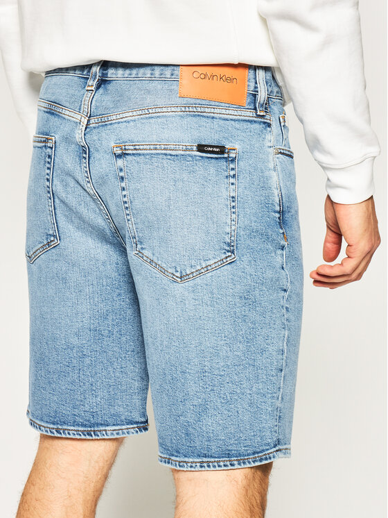 Pantaloncini di jeans K10K105497 Blu Straight Fit