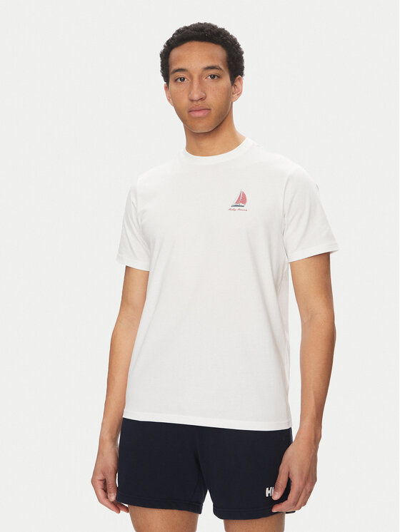 Helly Hansen T-shirt Shoreline 54601 Bianco Regular Fit, taglia : L