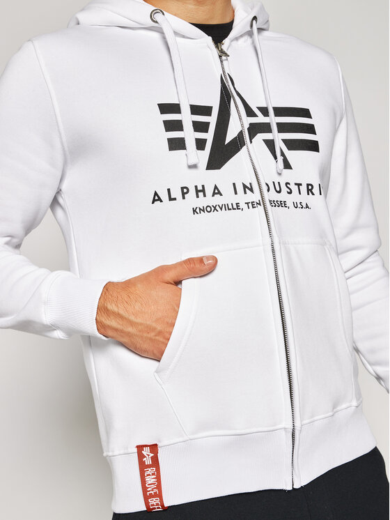 Alpha Industries Alpha Industries Mikina Basic 178325 Biela Regular Fit