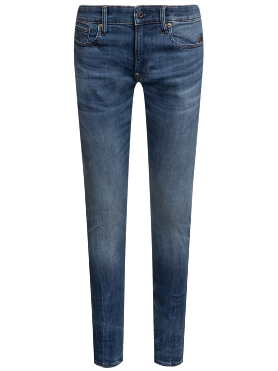G-Star Raw G-Star Raw Jeansy Revend 51010-8968-6028 Granatowy Skinny Fit