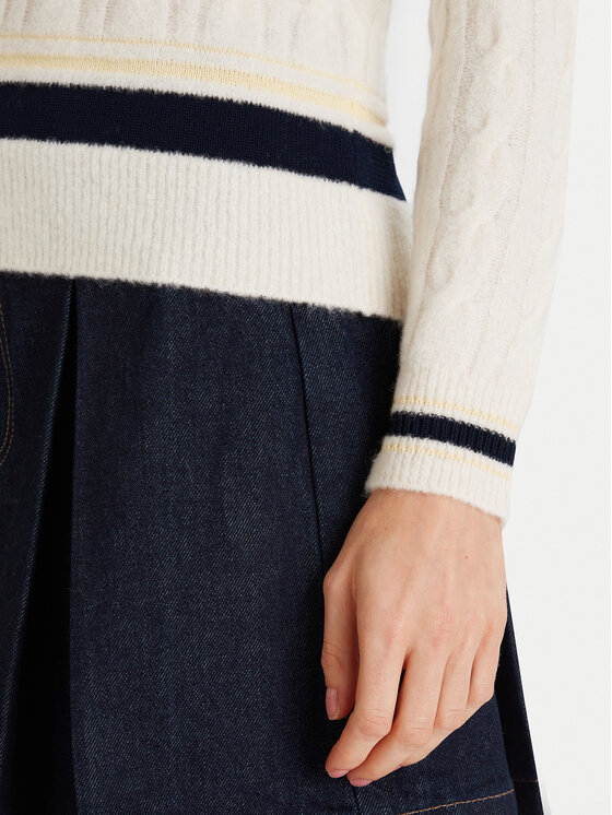 Lacoste Lacoste Džemper AF4159 Écru Regular Fit