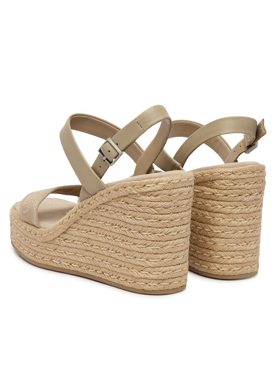 Calvin Klein Calvin Klein Espadrillid Wedge Espad 70 Webbing Lth HW0HW02901 Beež