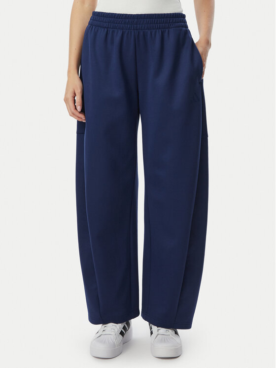 adidas adidas Pantaloni trening Soft Lux Winter Knit Barrel KR0119 Albastru Loose Fit