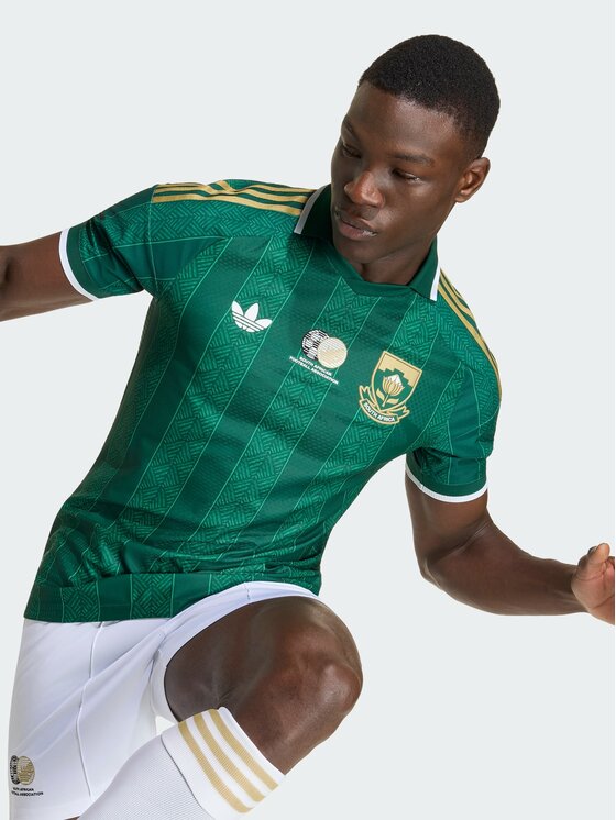 adidas adidas Koszulka techniczna South Africa 26 Away Authentic Jersey Zielony Slim Fit