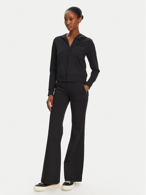Juicy Couture Juicy Couture Світшот Active JCSAS125401 Чорний Slim Fit