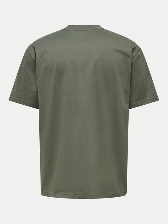 Only & Sons Only & Sons T-shirt Fred 22022532 Siva Relaxed Fit