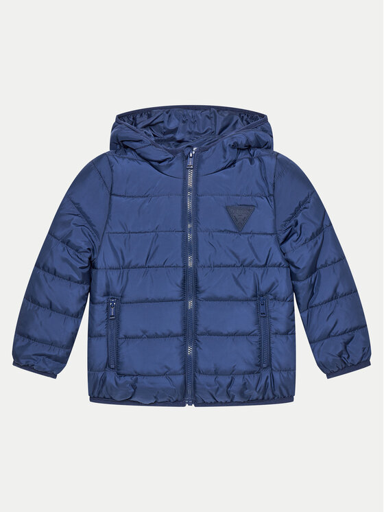 Guess Vatovaná bunda H4BT03 WCFM0 Modrá Regular Fit