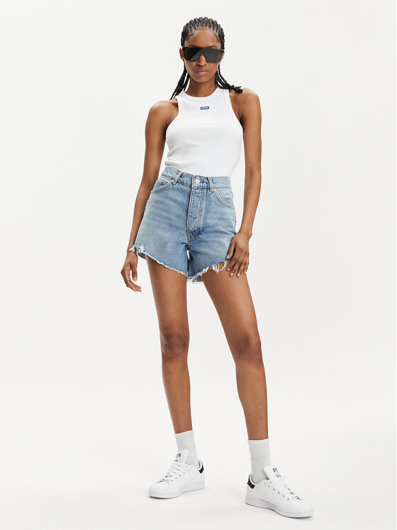HUGO Hugo Jeansshorts Gealea 50513761 Blau Regular Fit