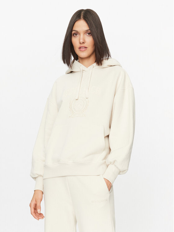 Woolrich Jopa Ivy Hoodie CFWWSW0123FRUT3164 Écru Regular Fit