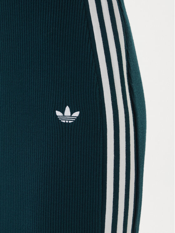adidas adidas Пола тип молив adicolor Knit 3-Stripes JW2662 Зелен Regular Fit