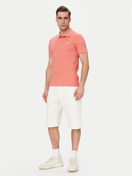 BOSS BOSS Tricou polo Passenger 50507803 Roșu deschis Slim Fit