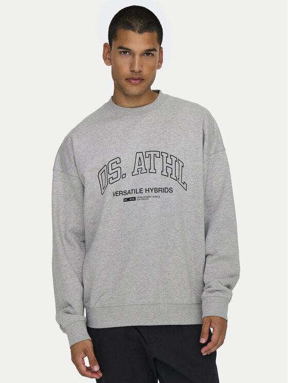 Only & Sons Only & Sons Džemperis Alta 22030885 Pilka Oversize