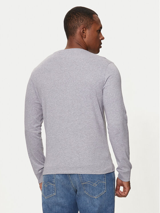 Guess Jeans Guess Jeans S dlhými rukávmi M4YI54 K8HM0 Sivá Slim Fit