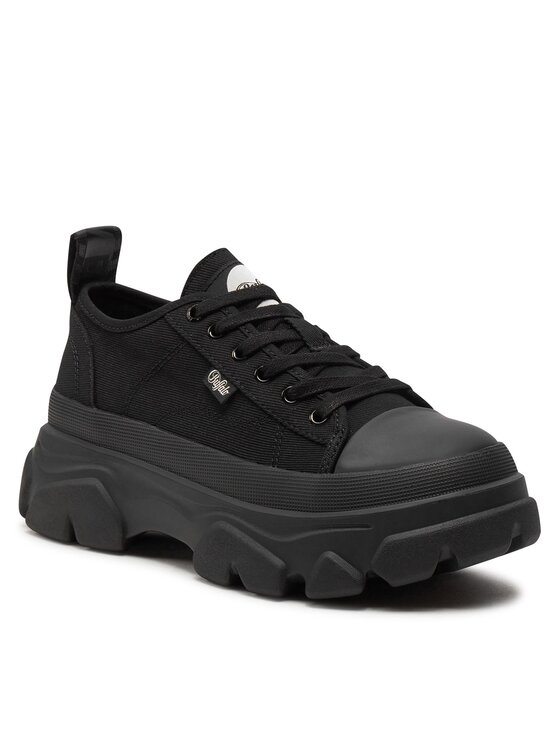 Buffalo Buffalo Сникърси Tremor Lace Up Lo 1622453 Черен