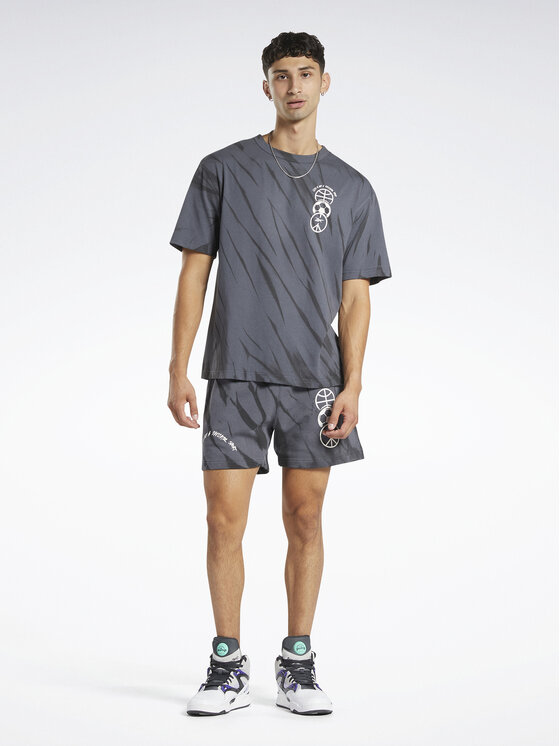 Reebok Reebok Szorty sportowe Classics Block Party Shorts HS9179 Szary
