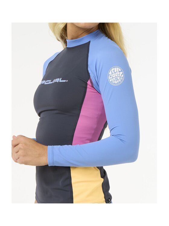 Rip Curl Rip Curl Koszulka do pływania Block Party Upf 50+ Ls Tee Kolorowy
