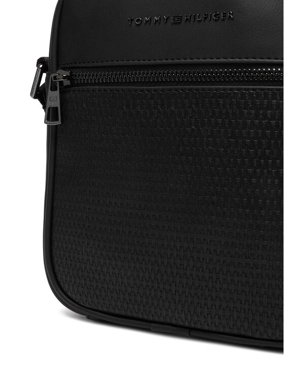 Tommy Hilfiger Tommy Hilfiger Мъжка чантичка Th Woven Mini Reporter AM0AM14095 Черен
