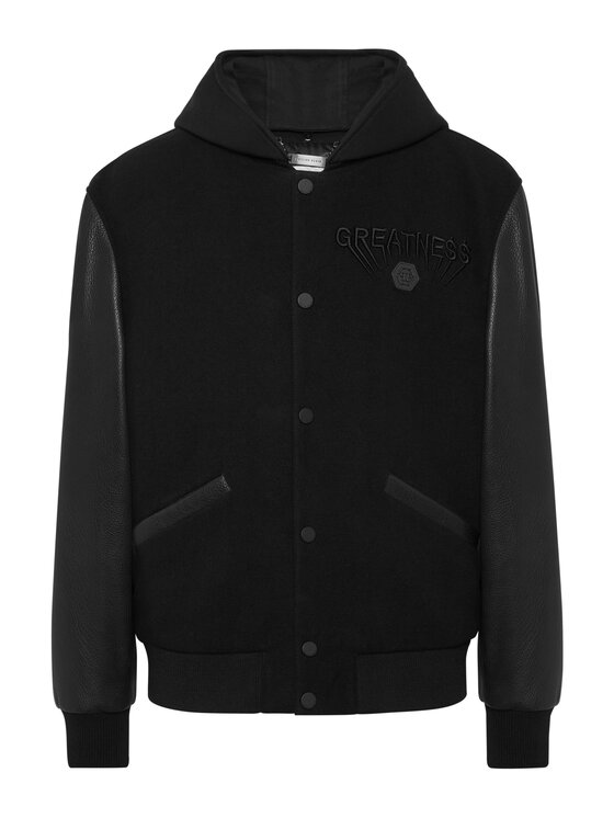 PHILIPP PLEIN PHILIPP PLEIN Kurtka bomber 26069 Czarny Regular Fit