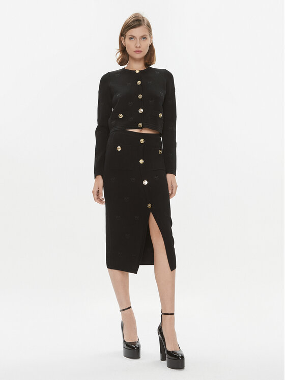 PINKO Pinko Kardigan Orca 101903 A16F Czarny Regular Fit