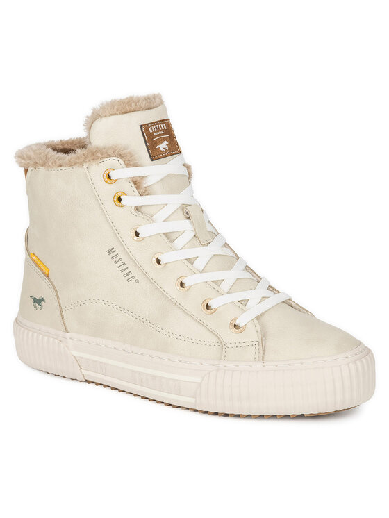 Mustang Mustang Schnürschuhe 1442-601 Écru