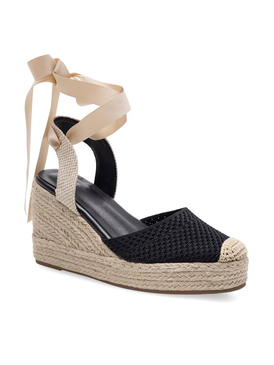 DeeZee DeeZee Espadryle WS2509-001 Czarny