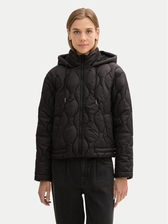 Übergangsjacke Tom Tailor Denim, Größe XL Schwarz 1042101