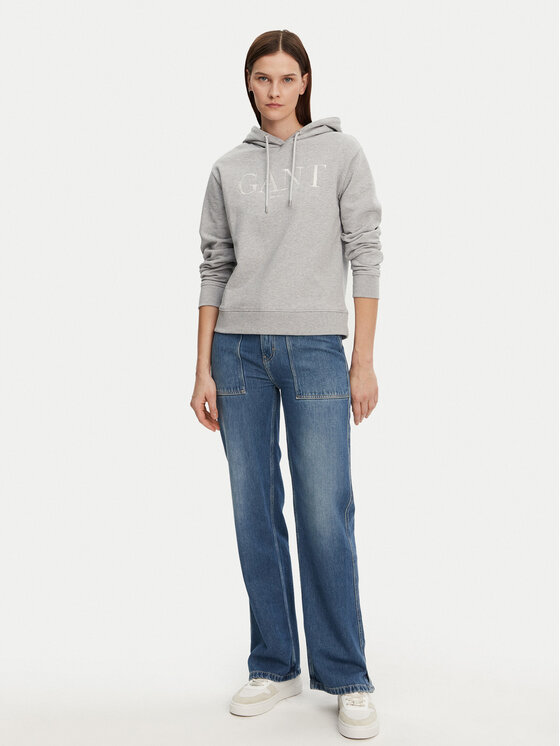 Gant Gant Majica dugih rukava 4200503 Siva Regular Fit