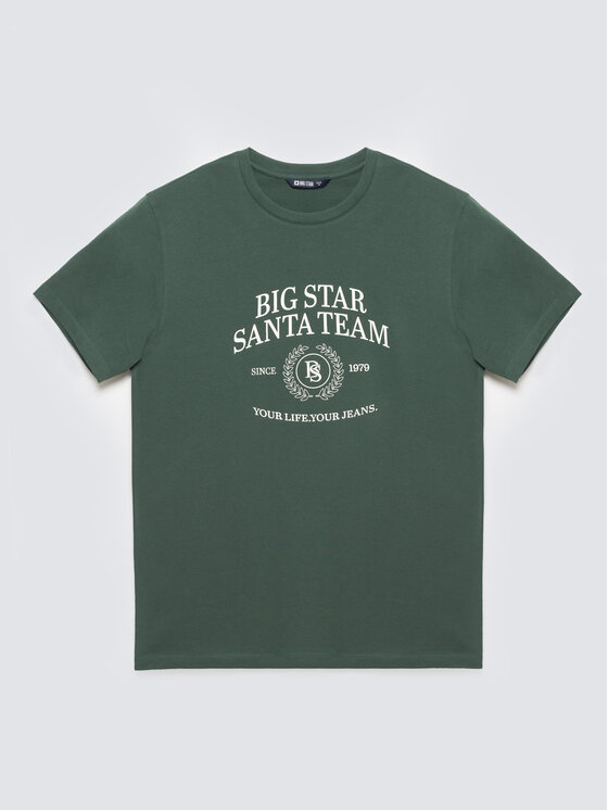 BIG STAR BIG STAR T-Shirt MARR Zielony Basic Fit