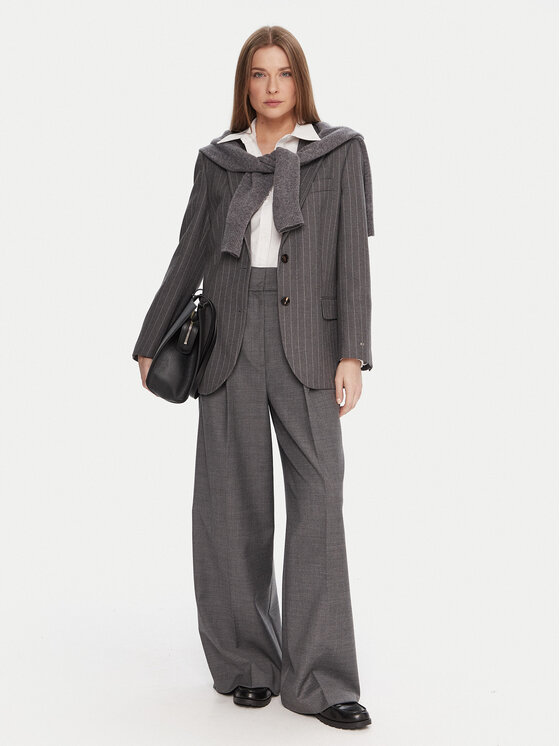 Tommy Hilfiger Tommy Hilfiger Sakko WW0WW48262 Grau Relaxed Fit