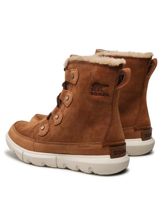 Sorel Sorel Śniegowce Explorer II Joan Faux Fur Wp NL4456 Brązowy