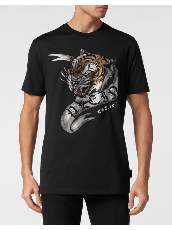 PHILIPP PLEIN PHILIPP PLEIN T-Shirt 14935 Czarny Regular Fit