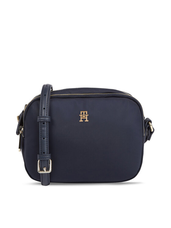 Geantă Tommy Hilfiger Poppy Th Crossover AW0AW15638 Space Blue DW6