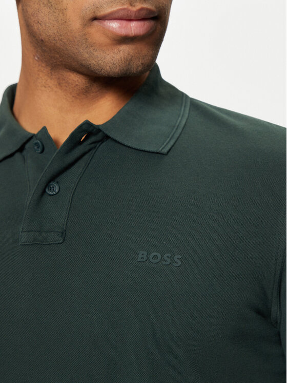 BOSS BOSS Polo marškinėliai Prime 50507813 Žalia Regular Fit