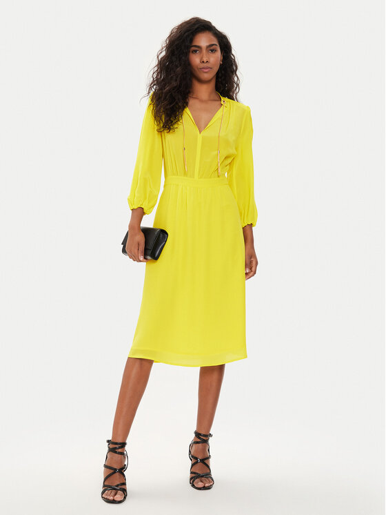 Liu Jo Liu Jo Igapäevane kleit CA4061 T5853 Kollane Regular Fit