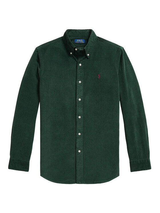 Polo Ralph Lauren Polo Ralph Lauren Koszula 710853123500 Zielony ciemny Custom Fit