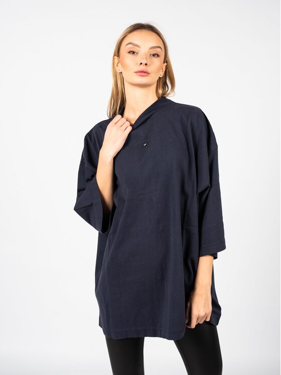 Gap Gap T-Shirt 719614 TMVQ2 Tmavomodrá Oversize