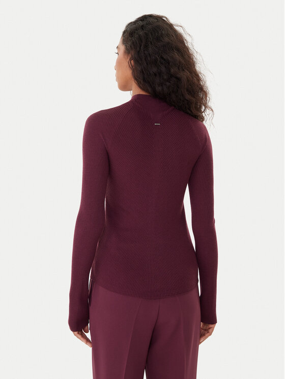 BOSS BOSS Krekls ar augstu apkakli Foliora 50549166 Violets Slim Fit