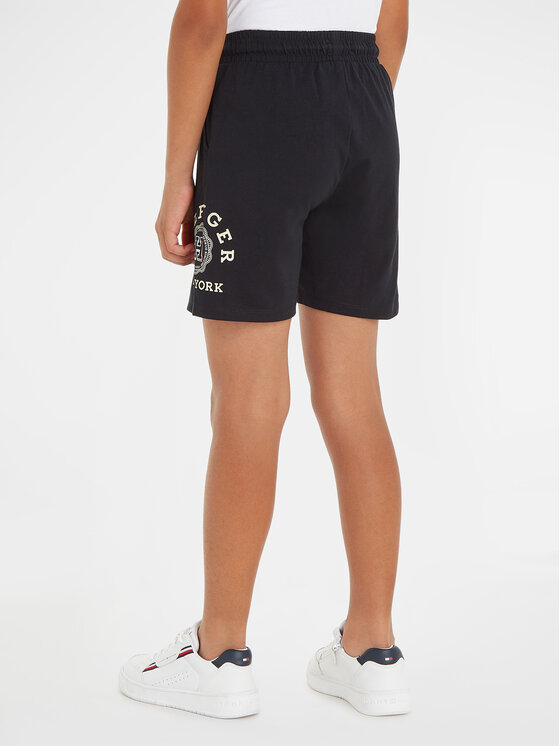 Tommy Hilfiger Tommy Hilfiger Αθλητικό σορτς Monogram Wreath KB0KB09002 M Σκούρο μπλε Regular Fit
