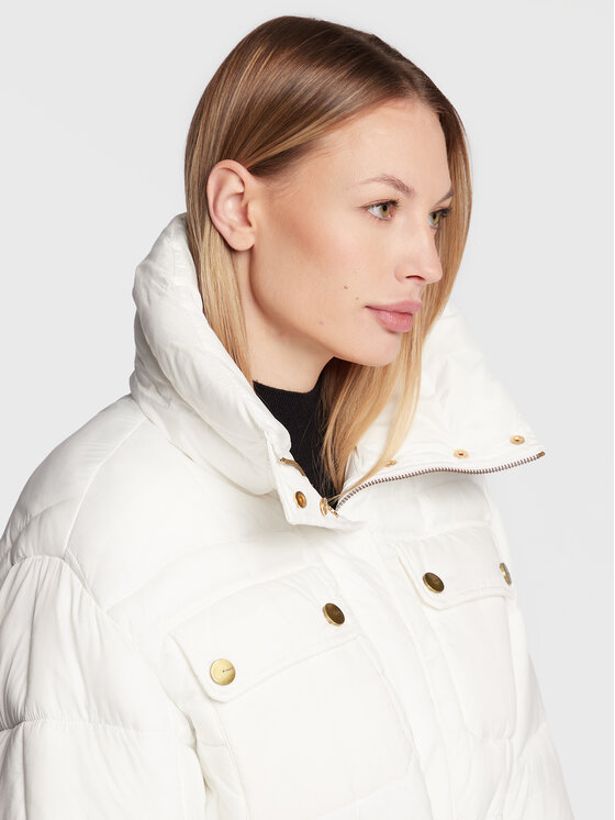 PINKO PINKO Winterjacke Olga 1G18JC A082 Weiß Relaxed Fit