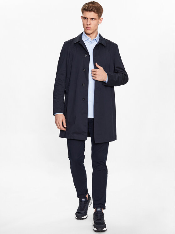 Boss Manteau de mi saison Jared 50489457 Bleu marine Regular Fit