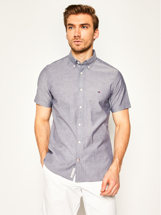 tommy hilfiger poplin shirt