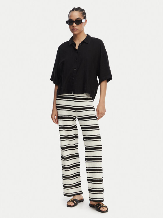 Ysabel Mora Ysabel Mora Pantaloni tricotați 86217 Bej Relaxed Fit