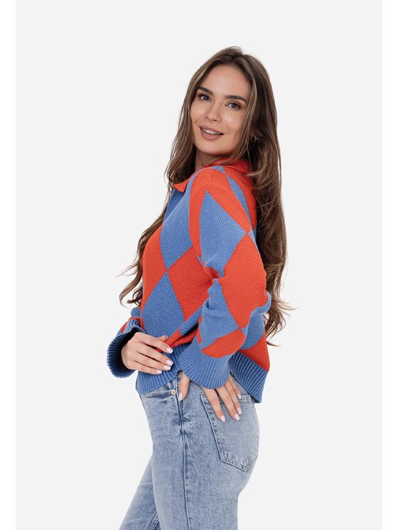 LAURELLA LAURELLA Svetr Laurella 6TU010926 Barevná Regular Fit
