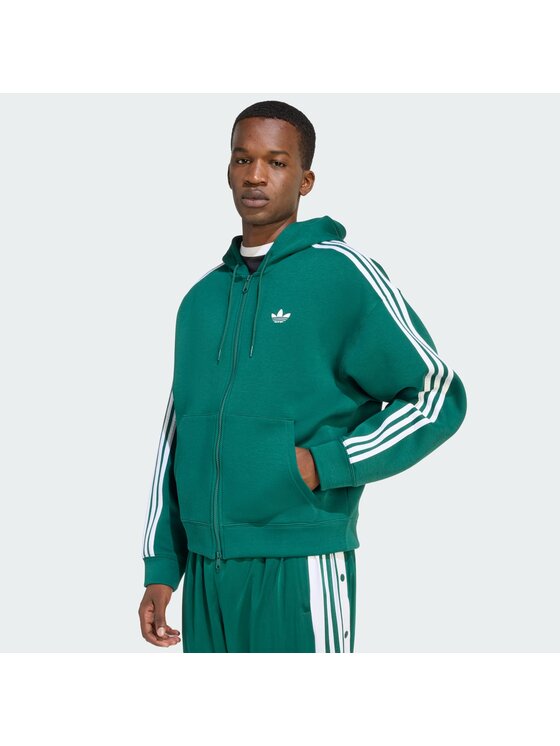 adidas adidas Sweatshirt adicolor Spacer KD4085 Grün Loose Fit