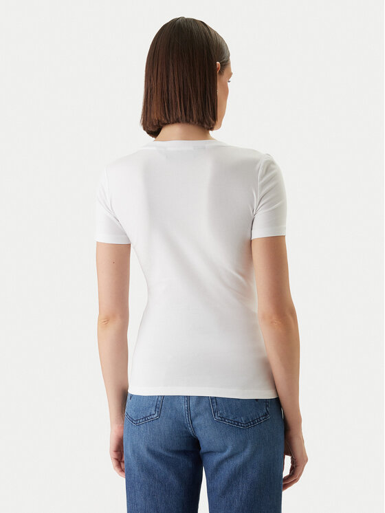 Just Cavalli Just Cavalli Тишърт 80PAHT02 CJ502 Бял Slim Fit