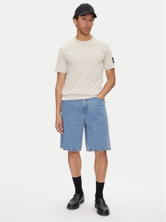 Calvin Klein Jeans Calvin Klein Jeans Marškinėliai J30J323484 Smėlio Regular Fit