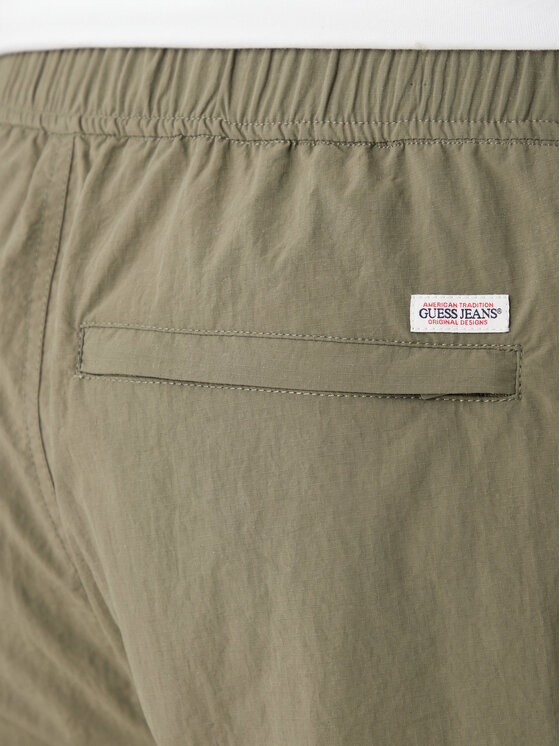 Guess Jeans Guess Jeans Σορτς υφασμάτινο M6GDC8 WN362 Πράσινο Regular Fit