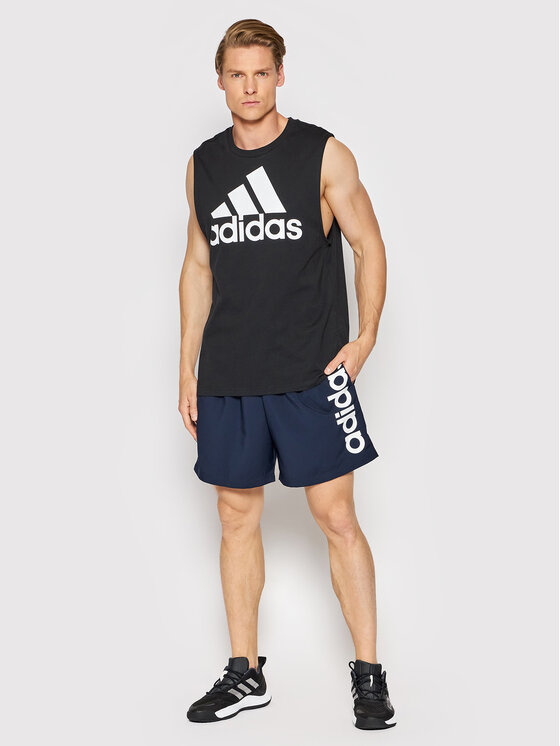 adidas Sportshorts Aeroready Essentials Chelsea Linear Logo GK9608  Dunkelblau Regular Fit | Modivo.at