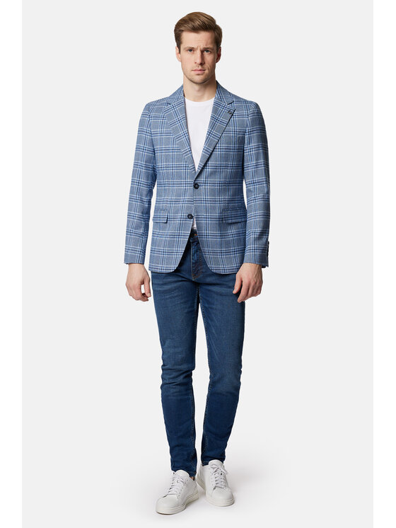 Lancerto Lancerto Marynarka Albacete MA131124000012 Niebieski Slim Fit