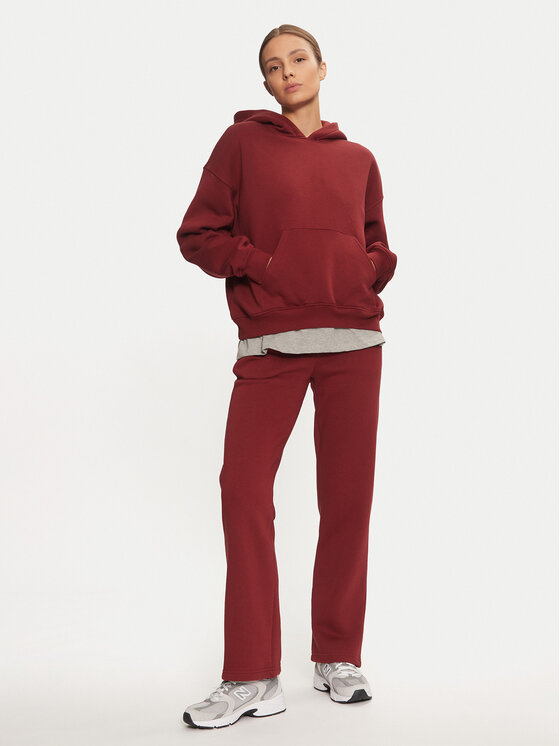 Gina Tricot Gina Tricot Teplákové nohavice Basic 21183 Červená Relaxed Fit
